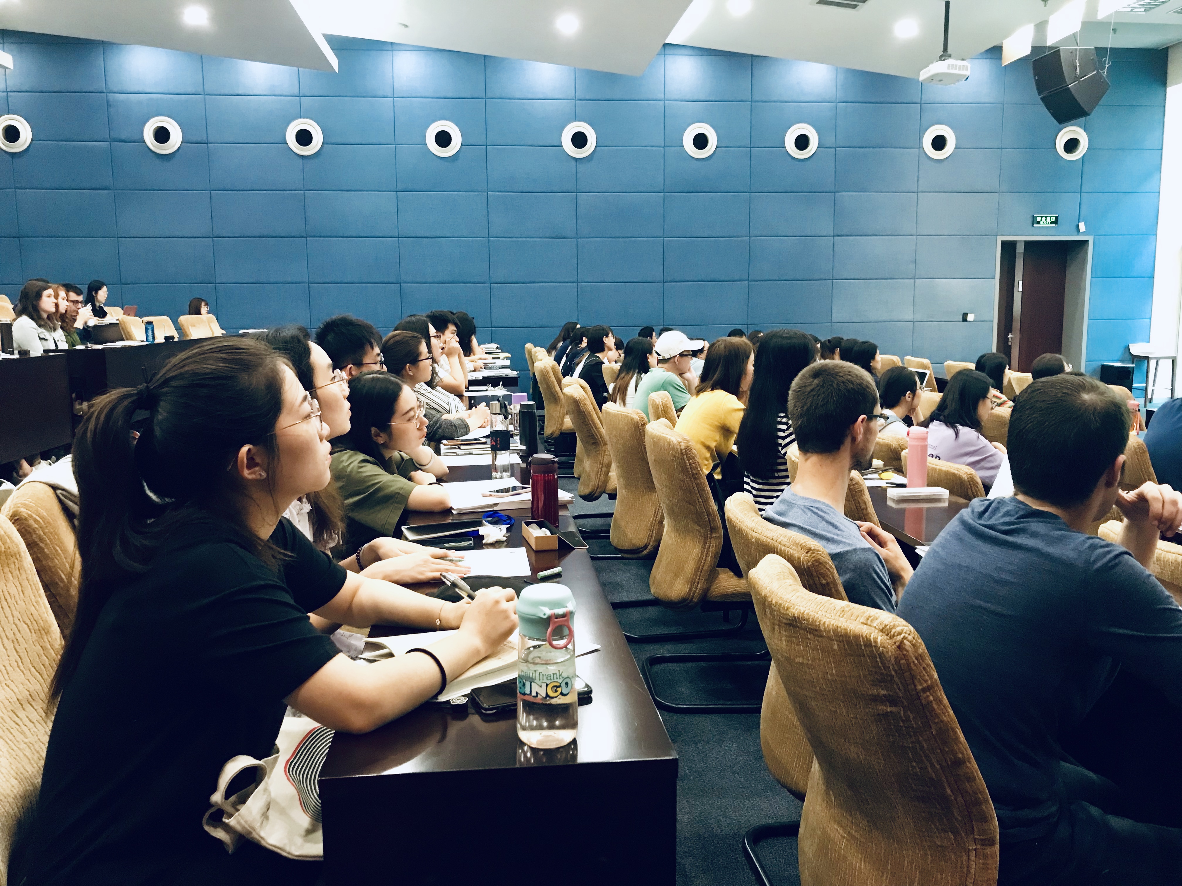 Johns Hopkins SAIS students talking