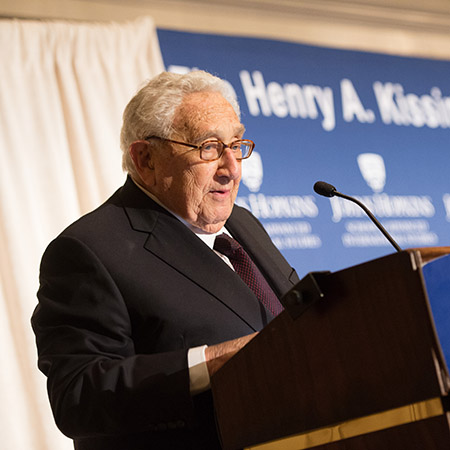 Johns Hopkins SAIS event with Henry Kissinger
