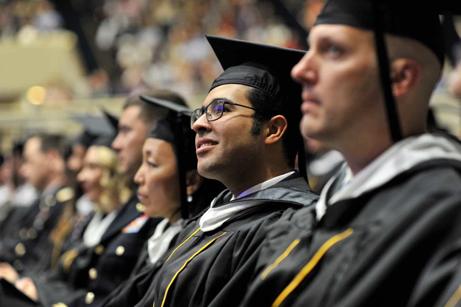 Johns Hopkins SAIS students at a graduation ceremony 