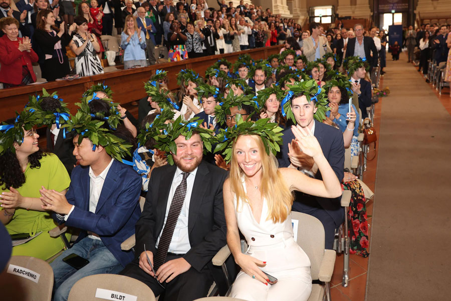 Students at SAIS Europe Commencement 2023