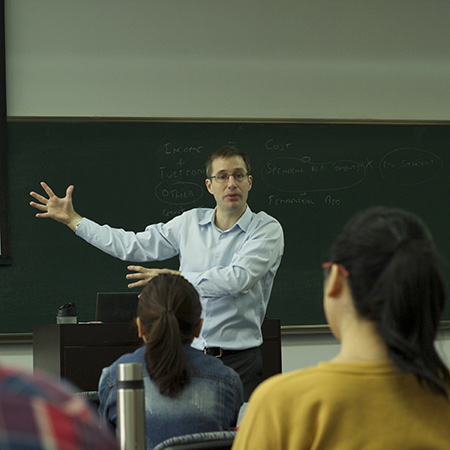 Johns Hopkins SAIS teaching a class