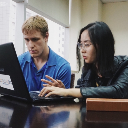 Student on Laptop