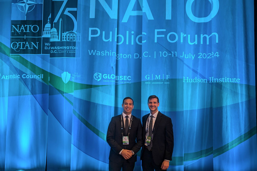 Stavros at a NATO Public Forum Event