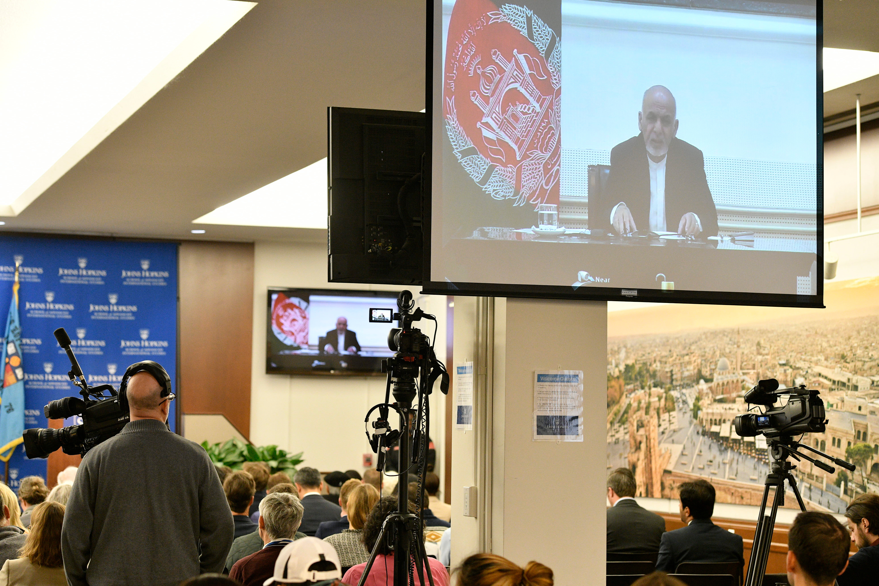 Ashraf Ghani Johns Hopkins SAIS event with Ashraf Ghani