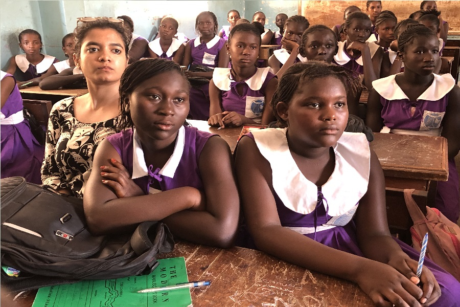 Children learning in a classroom