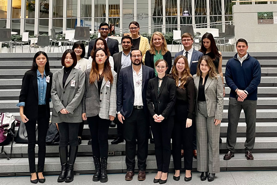 Student group Photo on the Environment and Climate Career Trek trip 