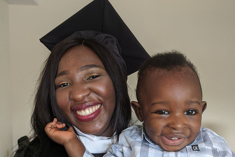 An MIPP student with a baby 