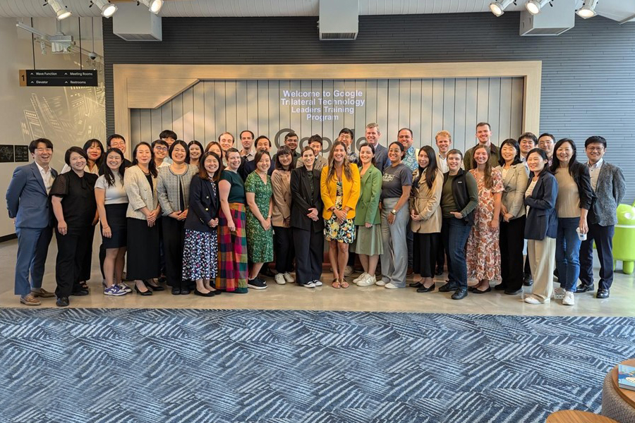 Fellows from the inaugural cohort, visit to the Google Headquarters