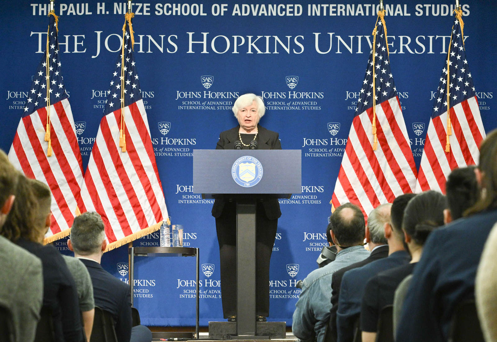 Yellen speaking at SAIS